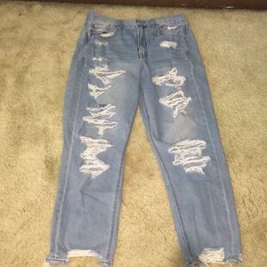 American Eagle distressed boyfriend jeans